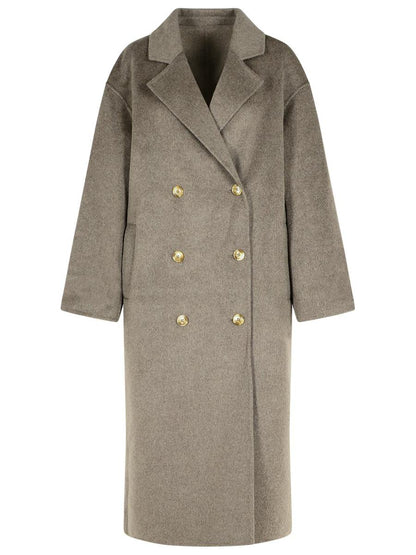 Loulou Studio 'Borneo' Melange Mole Cashmere Blend Coat