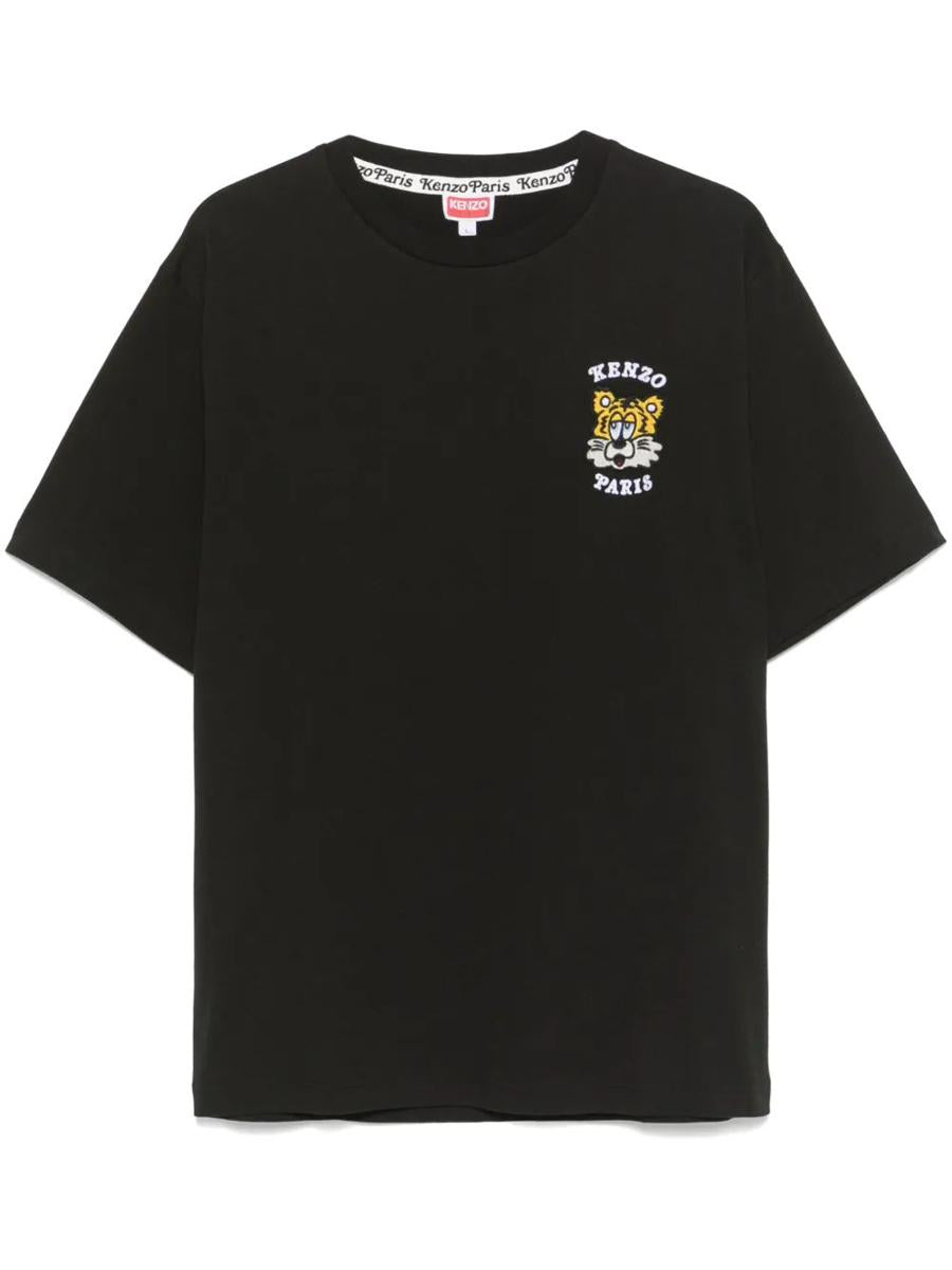 Kenzo 'Kenzo Verdy Market' Genderless Embroidered T-Shirt In Cotton