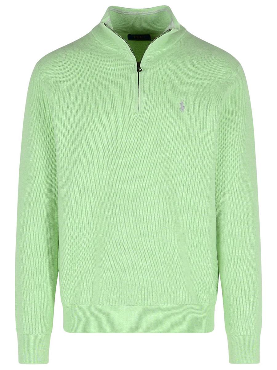 Polo Ralph Lauren Light Green Cotton Sweater