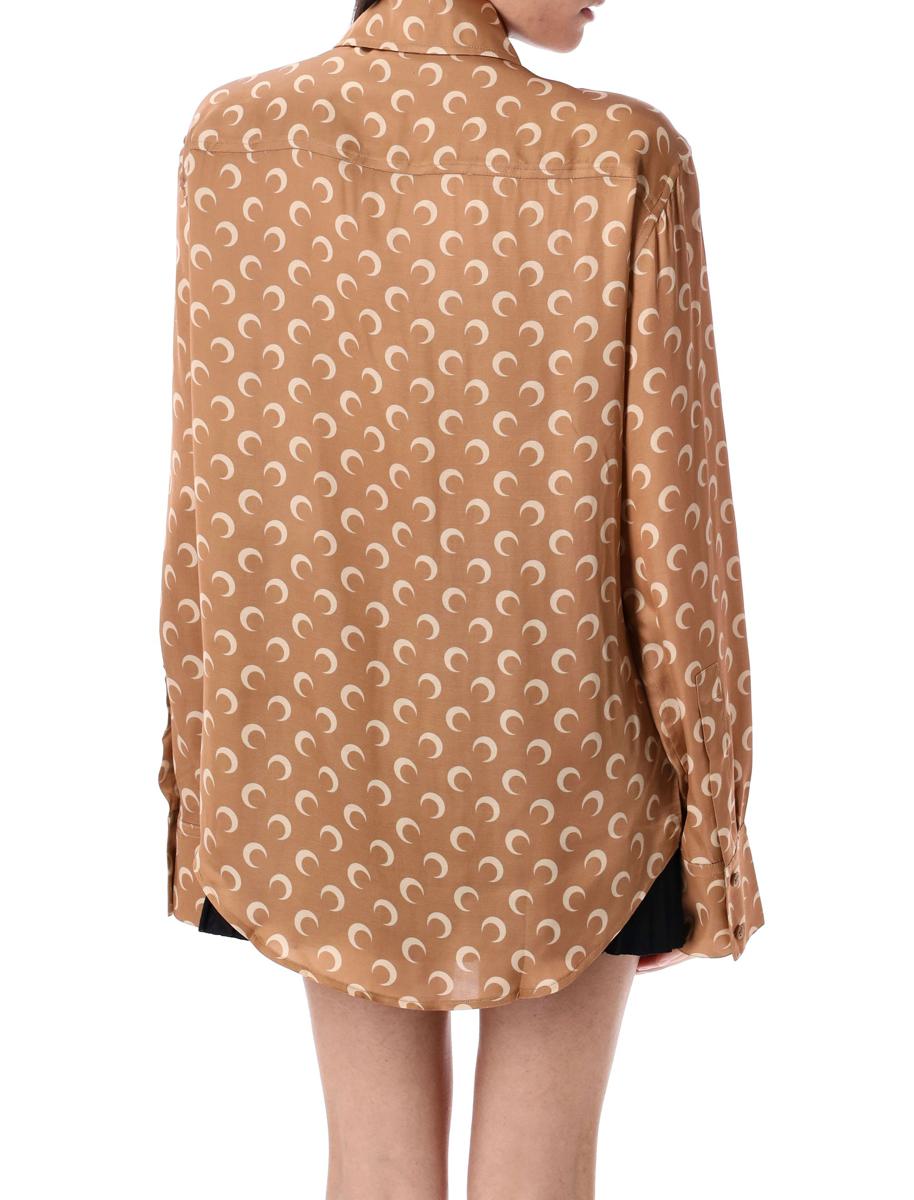 Marine Serre Moon Satin Shirt