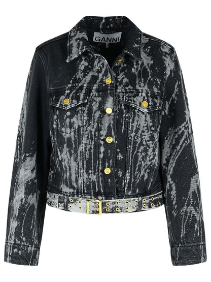 Ganni Black Denim Jacket