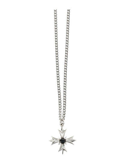 Emanuele Bicocchi Crest And Crystal Necklace