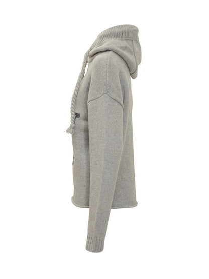 JW Anderson J.W. Sweatshirt. Anderson With Hood And Embroidered Logo