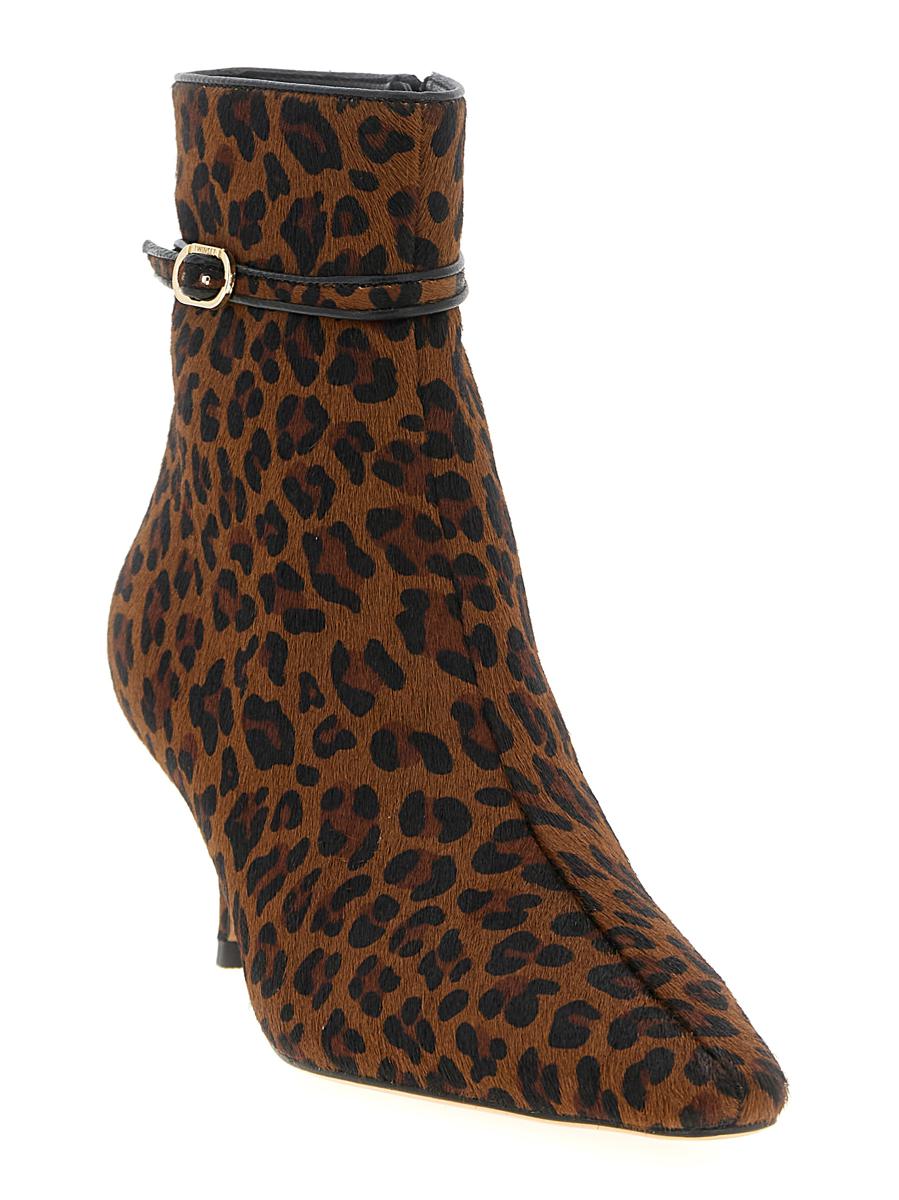 Twinset Animal Print Ankle Boots