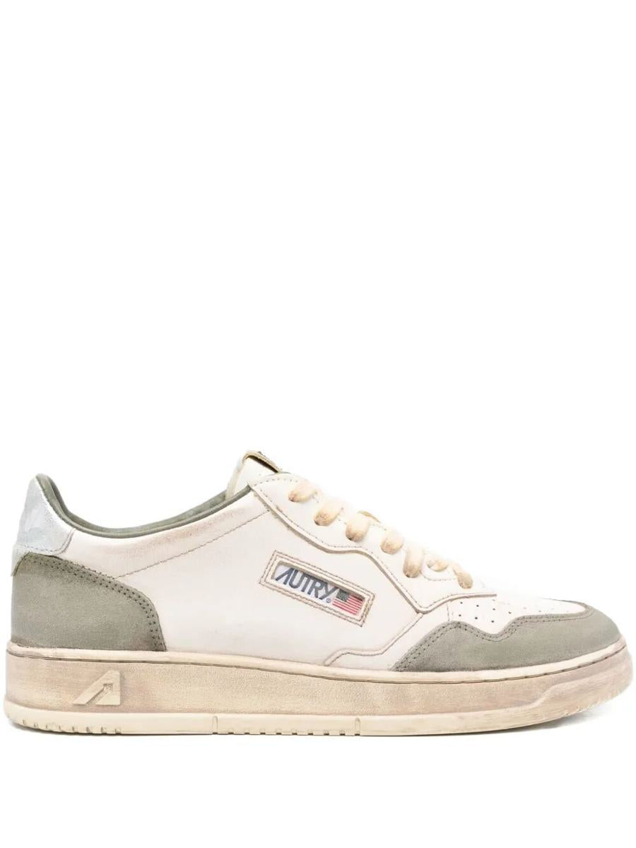 Autry "Sup Vintage Low" Suede Sneakers Shoes