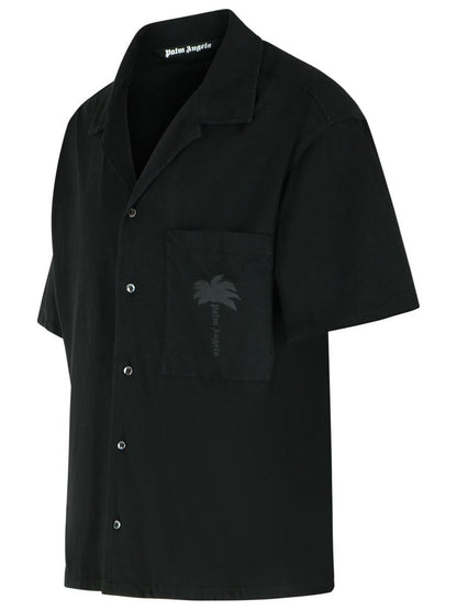 Palm Angels 'Bowling' Black Cotton Shirt