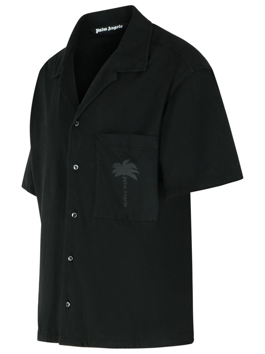 Palm Angels 'Bowling' Black Cotton Shirt