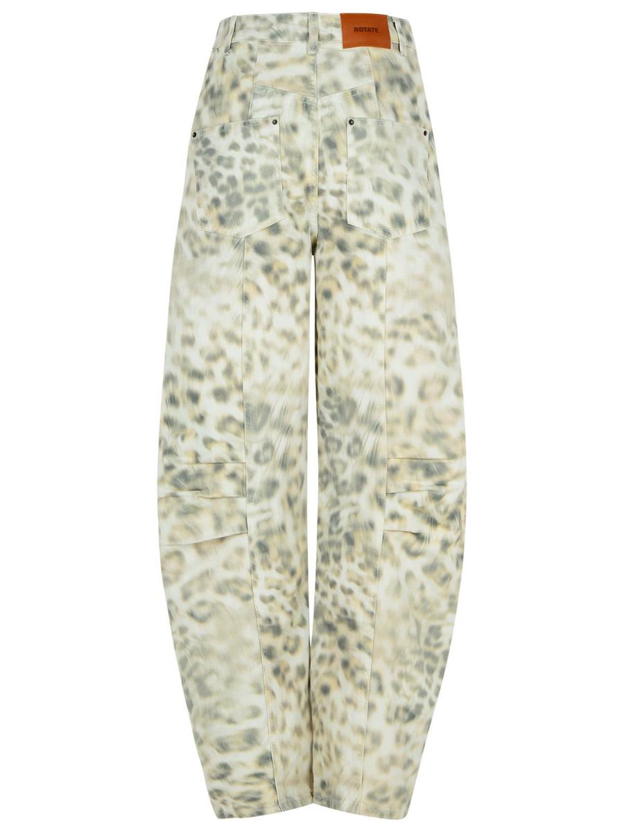 Rotate Birger Christensen 'Cargo' Multicolor Cotton Jeans