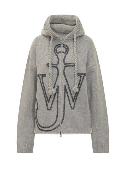JW Anderson J.W. Sweatshirt. Anderson With Hood And Embroidered Logo