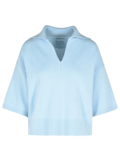 Purotatto Light Blue Cashmere Sweater