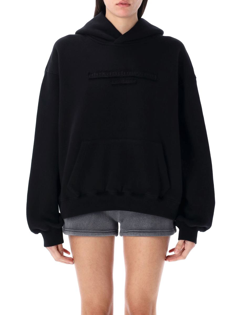 Alexander Wang Distressed Logo Hoodie