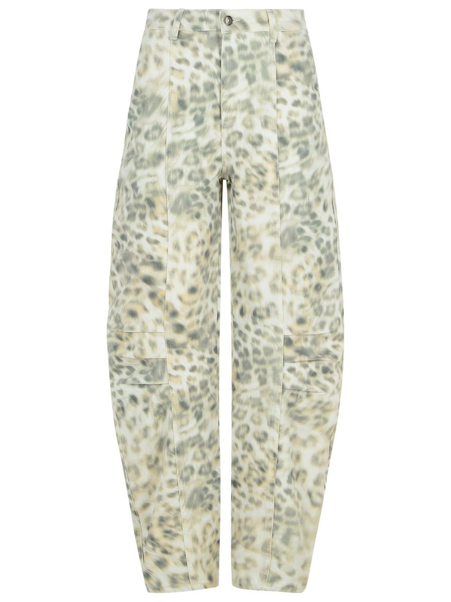 Rotate Birger Christensen 'Cargo' Multicolor Cotton Jeans