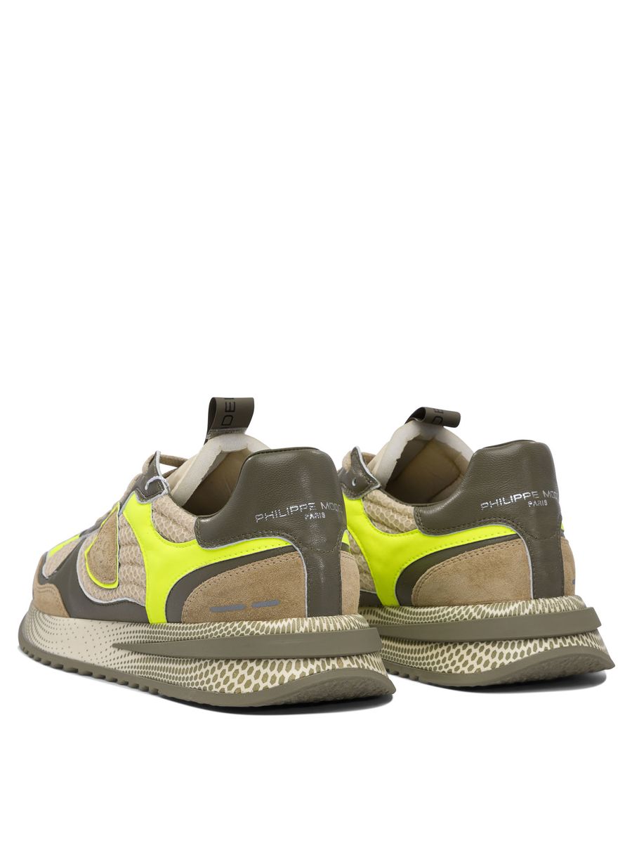 Philippe Model Olympique Yellow Military Green Sneaker