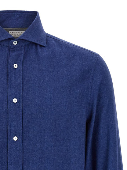 Brunello Cucinelli Herringbone Shirt