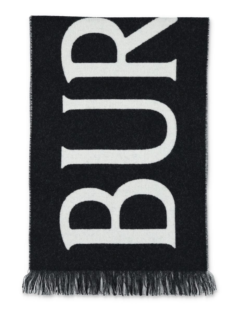 Burberry Logo Jacquard Wool Scarf