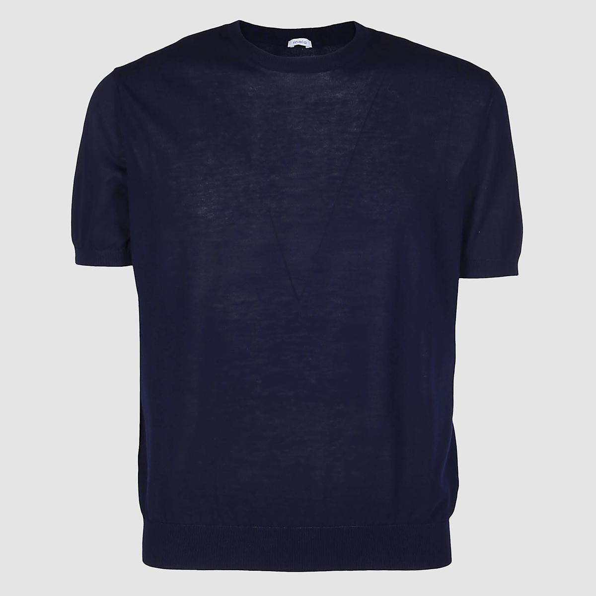 Malo Blue Cotton T-Shirt