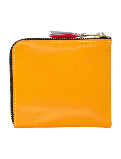 Comme Des Garçons Super Fluo Small Zip Coin Wallet