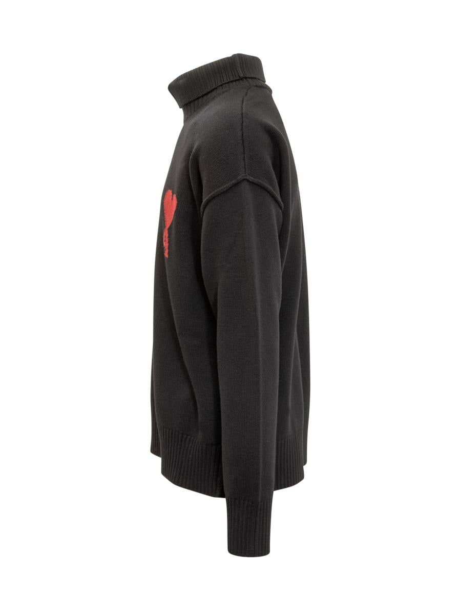 AMI Paris Ami Alexandre Mattiussi Men'S Turtleneck With Heart Logo