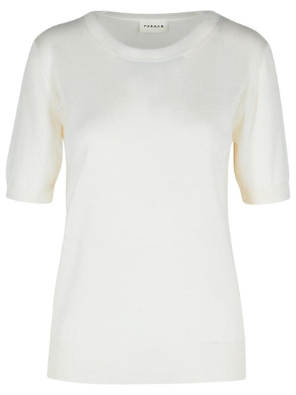P.A.R.O.S.H. Cream Wool Blend Sweater