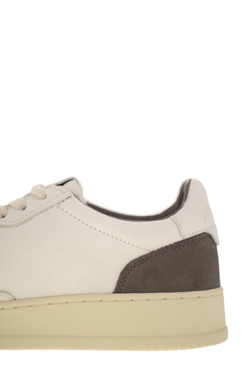 Autry Medalist Low - Leather And Suede Sneakers