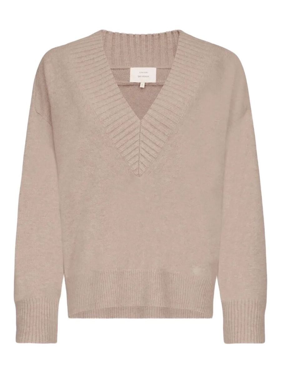 Loulou De Saison "Sage" Lds V Neck Sweater Clothing