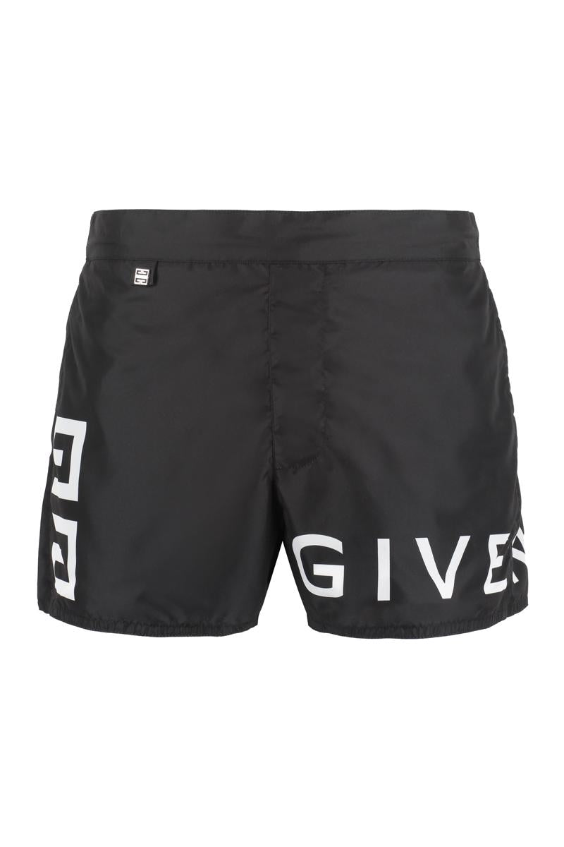 Givenchy Logo Print Swim Shorts