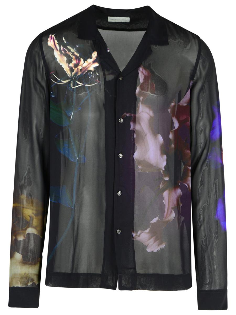 Dries Van Noten 'Carly' Black Viscose Shirt