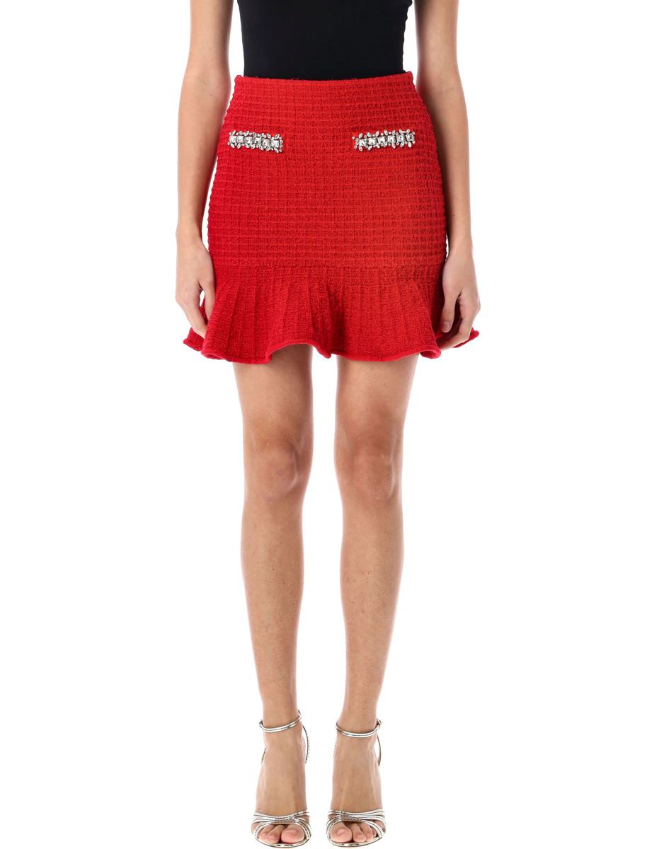 Self-Portrait Textured Knit Mini Skirt
