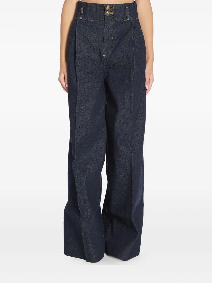 Zimmermann "Hypnotic" Denim Tailored Pant Clothing