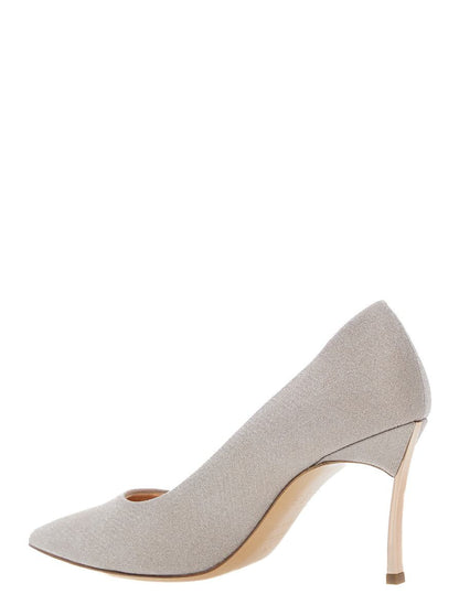 'Solar Eclipse' Pink Pumps With High Stiletto Heel In Tech Fabric Woman