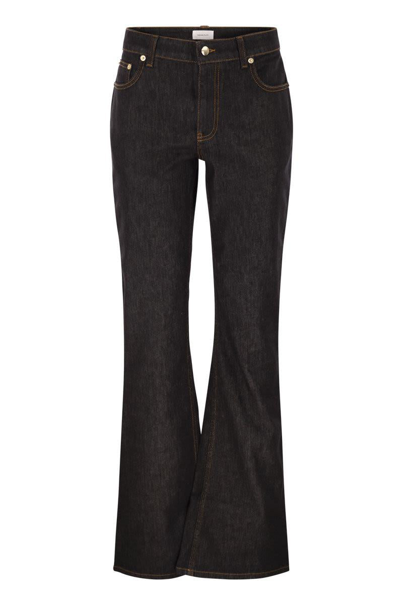 Fabiana Filippi 5-Pocket Denim Trousers With Flare