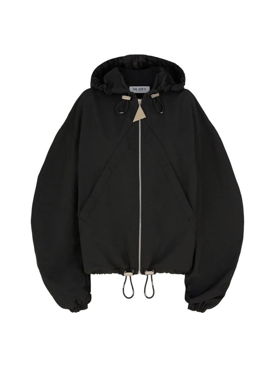 The Attico Black Bomber Jacket