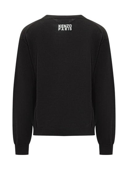 Kenzo Kenzo Men'S Black Sweater With Tiger