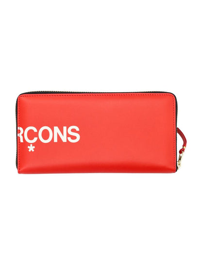 Comme Des Garçons Hugo Logo Zip Wallet
