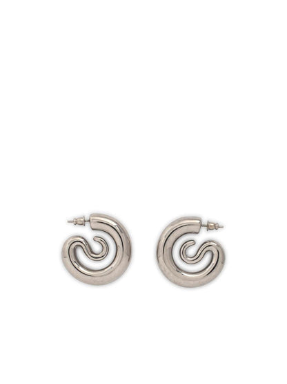 Panconesi Silver 'Serpent Hoops Small' Earrings