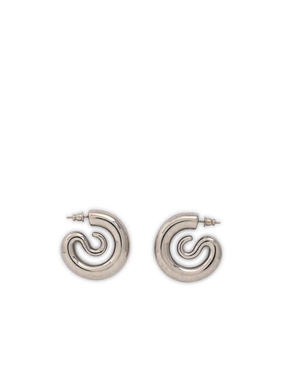 Panconesi Silver 'Serpent Hoops Small' Earrings