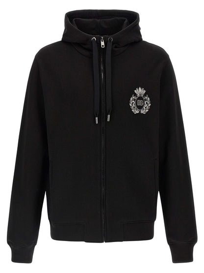 Dolce & Gabbana Heraldic Patch Hoodie