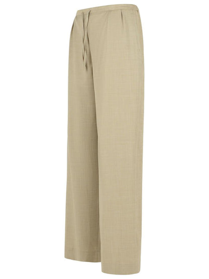 Loulou Studio 'Cove' Beige Virgin Wool Pants