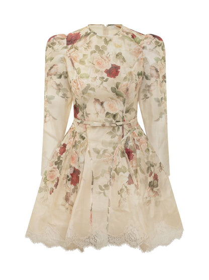 Zimmermann Zimmermann Short Floral Silk Dress