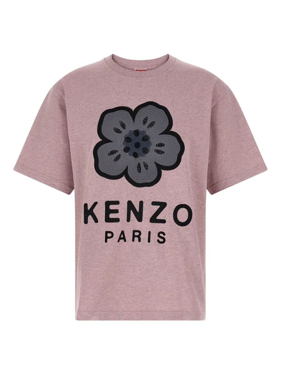 Kenzo Boke Flower Embroidered Oversized Cotton T-Shirt Clothing