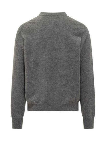 Dolce & Gabbana Grey Sweater With Dolce & Gabbana Logo
