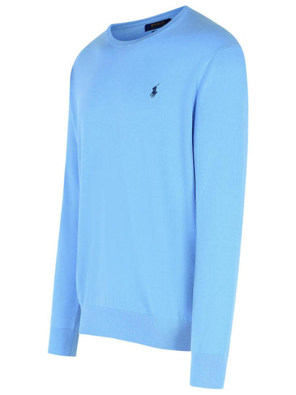 Polo Ralph Lauren Light Blue Cotton Sweatshirt