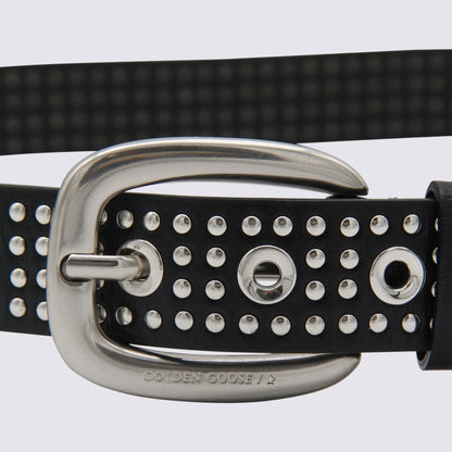 Golden Goose Black Leather Belt
