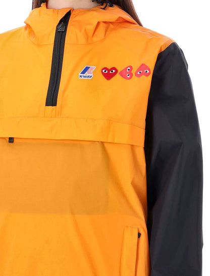 Comme Des Garçons Play Bicolor Waterproof Hooded Jacket