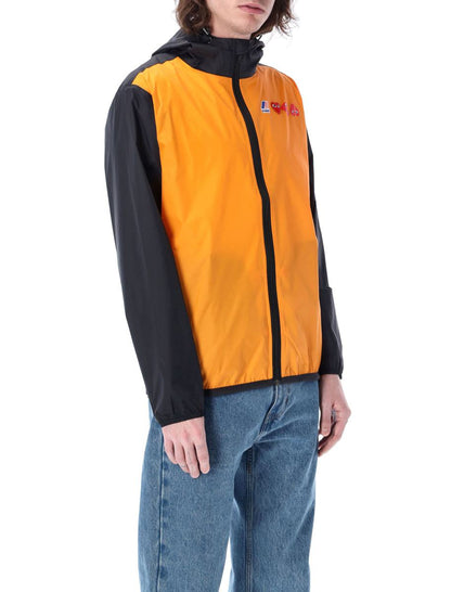 Comme Des Garçons Play Bicolor Waterproof Zip Jacket With Hood