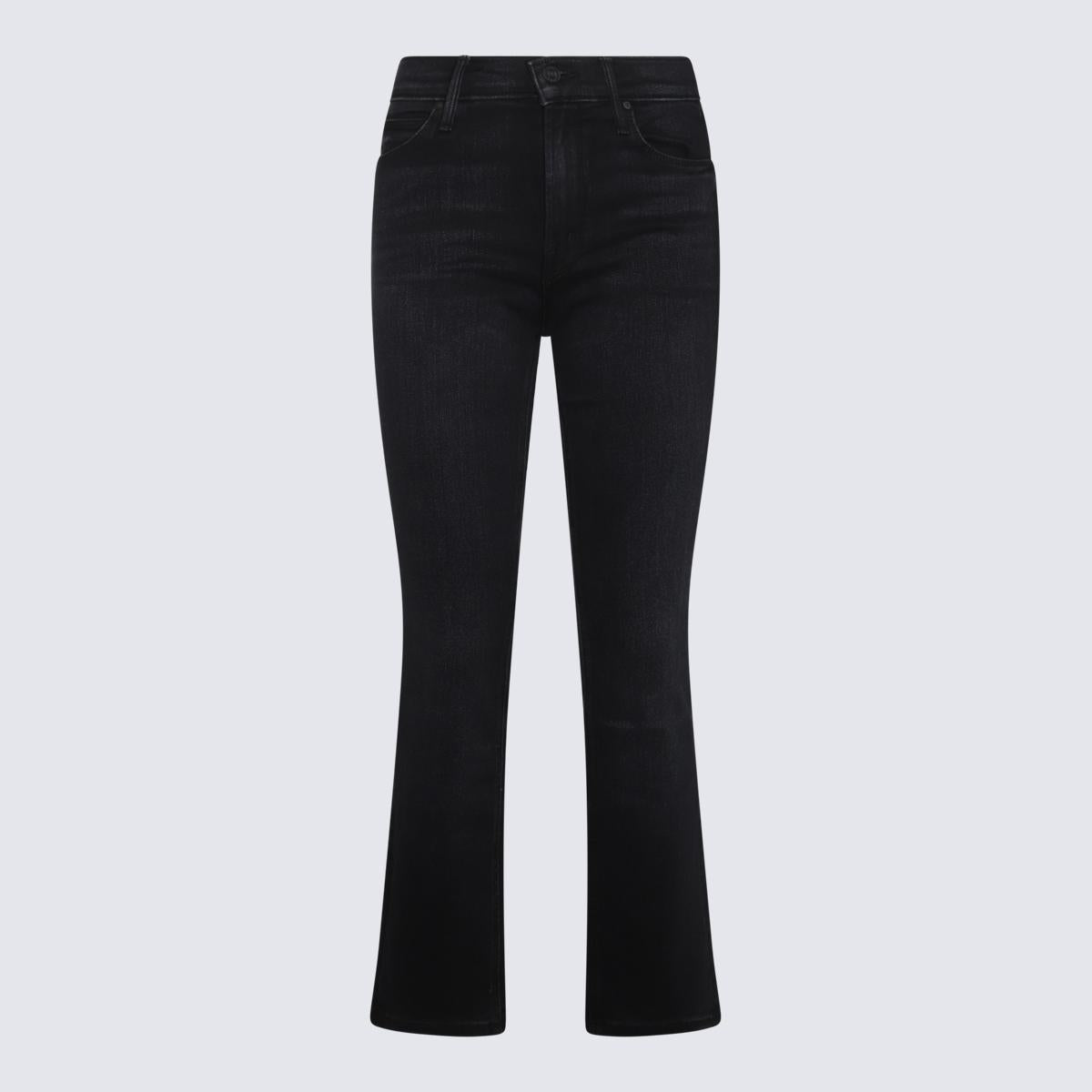 Mother Black Cotton Denim Jeans