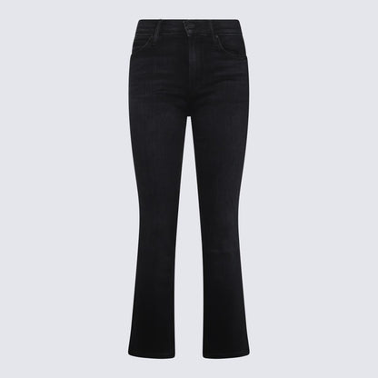 Mother Black Cotton Denim Jeans