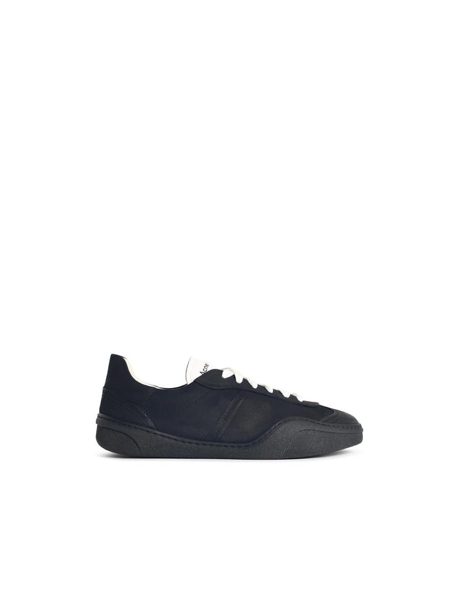 Acne Studios 'Bars Nubuk M' Black Leather Sneakers
