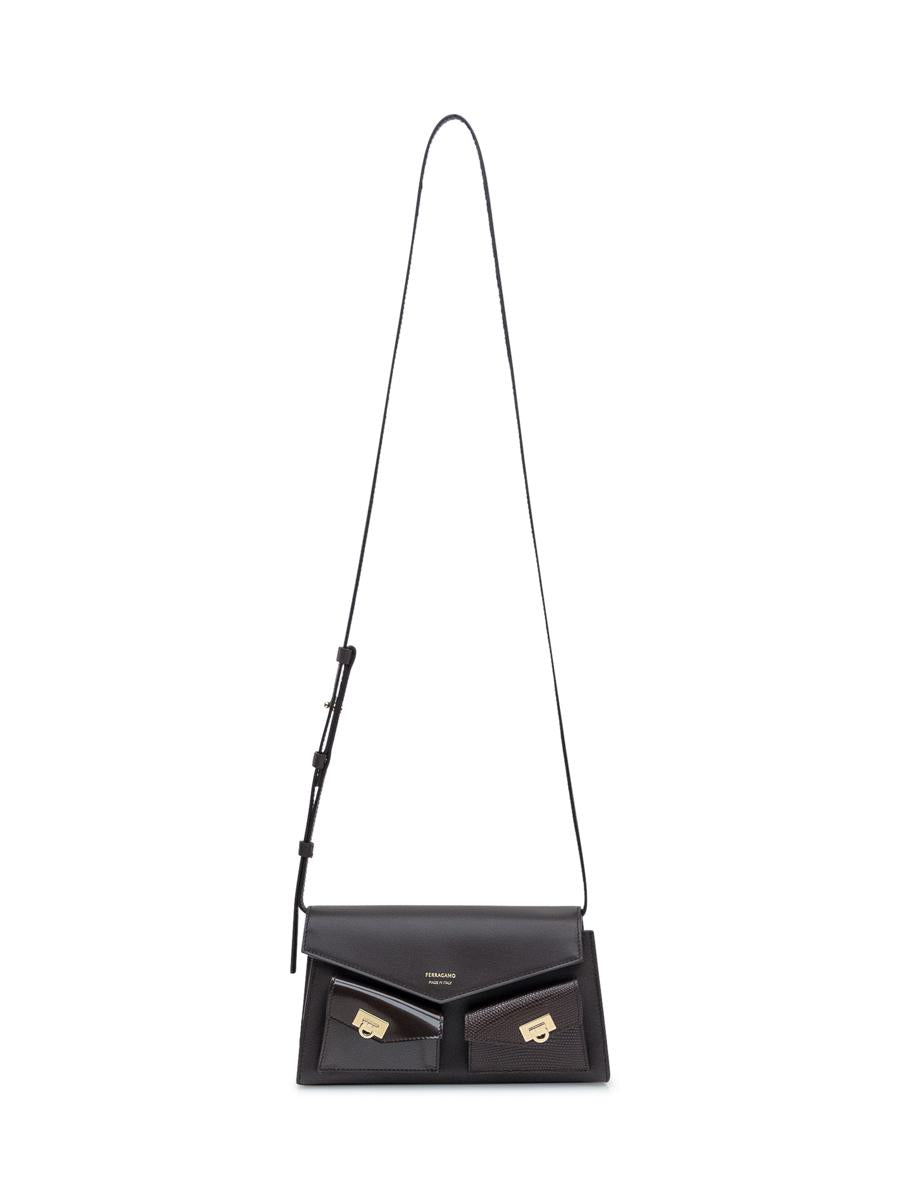 Salvatore Ferragamo Ferragamo Clutch Bag In Black Leather
