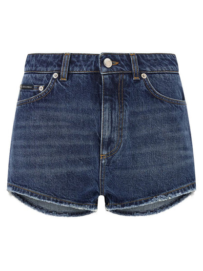 Dolce & Gabbana Logo Plate Shorts